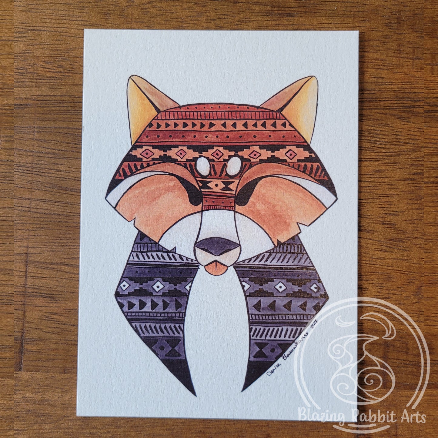 Postcard Red Panda Head