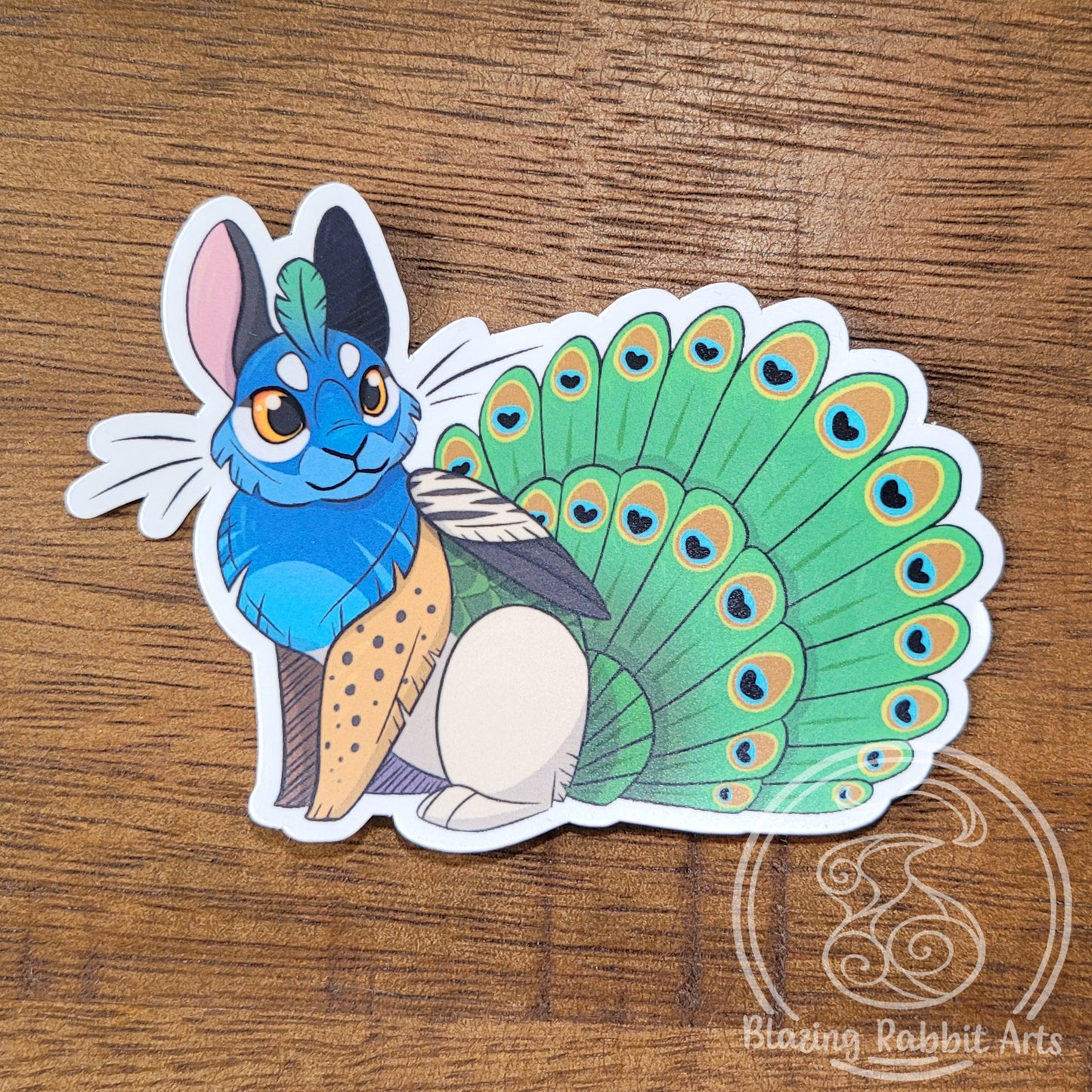 Sticker Peacock Skvader