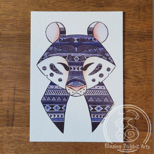 Postcard Maltese Tiger Head