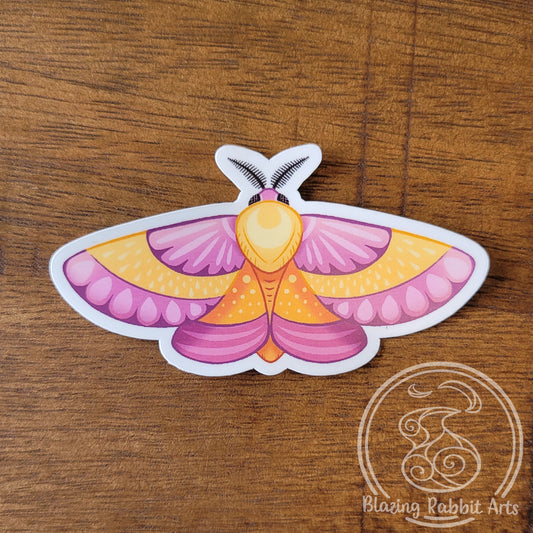 Sticker Rosy Maple Moth